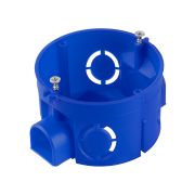 Установочная коробка СП D68х42мм, саморезы, стыковочные узлы, синяя, IP20, (10 шт) TDM