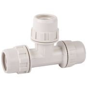 ЗУБР ШиреФит, штуцер с гайкой - штуцер с гайкой - штуцер с гайкой, 26 мм, соединительный тройник (51505-26)