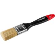 STAYER Universal, 38 мм, 1.5″, светлая, натуральная щетина, деревянная ручка, все виды ЛКМ, плоская кисть, Professional (0104-038)
