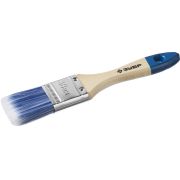 ЗУБР АКВА, 38 мм, 1.5″, светлая искусственная щетина, деревянная ручка, для воднодисперсионных и акриловых ЛКМ, плоская кисть (4-01007-038)