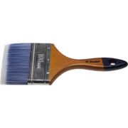 ЗУБР АКВА, 100 мм, 4″, светлая искусственная щетина, деревянная ручка, для воднодисперсионных и акриловых ЛКМ, плоская кисть (4-01007-100)