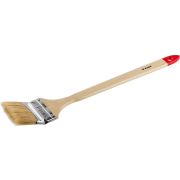 ЗУБР УНИВЕРСАЛ, 75 мм, 3″, светлая натуральная щетина, деревянная ручка, все виды ЛКМ, радиаторная кисть (01041-075)