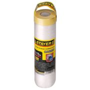 STAYER 2.1 х 15 м, 9 мкм ПВД, защитная пленка-маскер с клейкой лентой (12255-210-15)