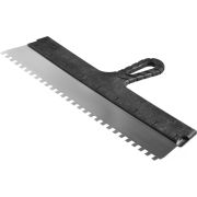 ЗУБР 450 мм, зуб 8 х 8 мм, пластиковая ручка, нержавеющий фасадный шпатель (10078-45-08)