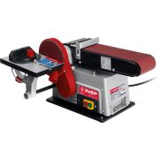 ЗУБР d 150 мм, 100 х 914 мм лента, 500 Вт, тарельчато - ленточный шлифовальный станок (ЗШС-500)