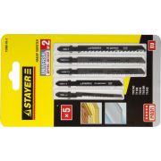 STAYER T-хвост., по дереву и металлу, 5 шт, UNIVERSAL №2. набор полотен для лобзика (15980-H5-2)