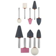 ЗУБР 10 предм., хвостовик d 3.2 мм, d 6мм, набор абразивных минишарошек-насадок (35998-H10)