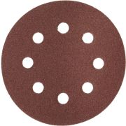 Круг шлифовальный ЗУБР ″Мастер″ универсальный, из абразивной бумаги на велкро основе, 8 отверстий, Р120, 125мм, 5шт