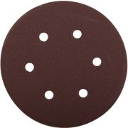Круг шлифовальный ЗУБР ″Мастер″ универсальный, из абразивной бумаги на велкро основе, 6 отверстий, Р100, 150мм, 5шт