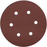 Круг шлифовальный ЗУБР ″Мастер″ универсальный, из абразивной бумаги на велкро основе, 6 отверстий, Р320, 150мм, 5шт