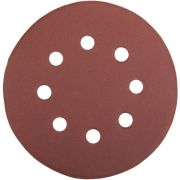 Круг шлифовальный универсальный STAYER ″MASTER″ из абразивной бумаги на велкро основе, 8 отверстий, Р320, 125мм, 5шт