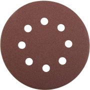 Круг STAYER ″PROFI″ из абразивной бумаги на велкро основе, 8 отв., P80, 125мм, 5шт