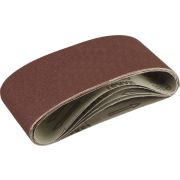 ЗУБР 75х457 мм, P180, лента шлифовальная СТАНДАРТ, для ЛШМ, 5 шт.