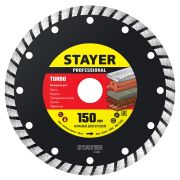 STAYER TURBO 150 мм (22.2 х 7 х 2.4 мм), сегментированный алмазный диск (3662-150)
