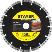 STAYER BETON 150 мм (22.2 х 7 х 2.4 мм), сегментный алмазный диск (3660-150)