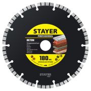 STAYER BETON 180 мм (22.2 х 7 х 2.6 мм), сегментный алмазный диск (3660-180)
