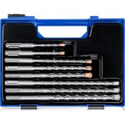 ЗУБР 8 шт: 5/6х110. 6/8/10х160, 8/10/12х210 мм, набор SDS-plus буров, Профессионал (29314-H8)