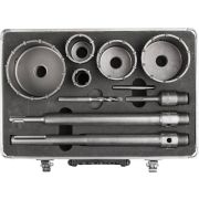 ЗУБР d 33, 68 мм, Alu кейс, набор коронок по бетону с оснасткой, Профессионал (29185-H2-10)