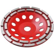 ЗУБР d 180 мм, двухрядная алмазная шлифовальная чашка (33376-180)