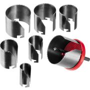 ЗУБР 7 шт, (26-32-38-45-50-56-63 х 42 мм), наборная кольцевая пила по дереву (29593-H7-42)