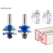 ЗУБР 41 x 23 мм, хвостовик 12 мм, набор фрез рамочных №3, Профессионал (28773-41.3-H2)