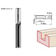 ЗУБР 14 x 51 мм, хвостовик 12 мм, фреза пазовая прямая, Профессионал (28780-14-51-12)