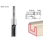ЗУБР 12.7 x 26 мм, хвостовик 8 мм, фреза пазовая прямая с верхним подшипником, Профессионал (28781-12.7-26)