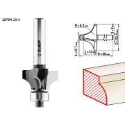 ЗУБР 25.4 x 13 мм, радиус 6.3 мм, фреза кромочная калевочная №1, Профессионал (28784-25.4)