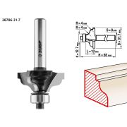 ЗУБР 31.7 x 13 мм, радиус 4 мм, фреза кромочная калевочная №3, Профессионал (28786-31.7)
