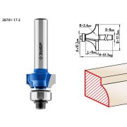 ЗУБР 17.3 x 8 мм, радиус 2.4 мм, фреза кромочная калевочная №1, Профессионал (28701-17.3)
