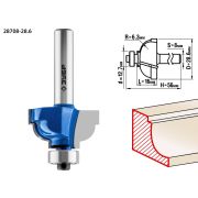 ЗУБР 28.6 x 16 мм, радиус 6.3 мм, фреза кромочная калевочная №7, Профессионал (28708-28.6)