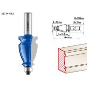 ЗУБР 44.5 x 28 мм, хвостовик 12 мм, фреза кромочная фигурная №3, Профессионал (28714-44.5)