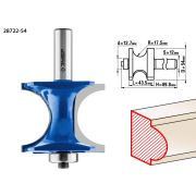ЗУБР 54 x 51 мм, радиус 12.7 мм, фреза полустержневая с подшипником, Профессионал (28722-54)