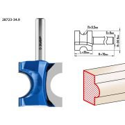ЗУБР 34.9 x 35 мм, радиус 9.5 мм, фреза полустержневая, Профессионал (28723-34.9)