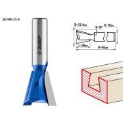ЗУБР 25.4 x 26 мм, угол 14°, фреза пазовая фасонная ″Ласточкин Хвост″, Профессионал (28748-25.4)