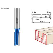 ЗУБР 8 x 19 мм, хвостовик 8 мм, фреза пазовая прямая, Профессионал (28753-8-19)