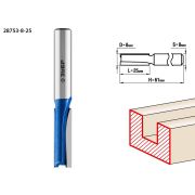 ЗУБР 8 x 25 мм, хвостовик 8 мм, фреза пазовая прямая, Профессионал (28753-8-25)