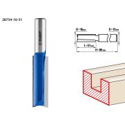ЗУБР 16 x 51 мм, хвостовик 12 мм, фреза пазовая прямая. удлиненная, Профессионал (28754-16-51)