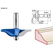 ЗУБР 70 x 16 мм, радиус 15.8 мм, фреза фигирейная №1, Профессионал (28760-70)