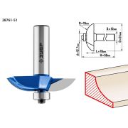 ЗУБР 51 x 10 мм, радиус 19 мм, фреза фигирейная №2, Профессионал (28761-51)