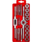 ЗУБР 20 предм., сталь 9ХС, набор метчиков и плашек в пластиковом боксе (2810-H20)