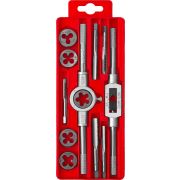 ЗУБР 12 предм., сталь 9ХС, набор метчиков и плашек в пластиковом боксе (28121-H12)