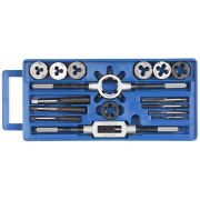 ЗУБР 16 предм., сталь 9ХС, набор метчиков и плашек в пластиковом боксе (28122-H16)