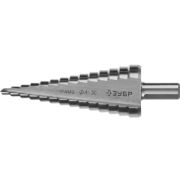 ЗУБР 4-30 мм, 14 ступеней, сталь Р4М2, ступенчатое сверло (29665-4-30-14)