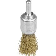 STAYER 17 мм, витая стальная латунированная проволока 0.3 мм, щетка кистевая для дрели (35113-17)