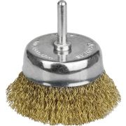 STAYER 63 мм, витая латунированная стальная проволока, 0.3 мм, чашечная щетка для дрели, Professional (35117-063)