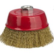 STAYER 60 мм, витая стальная латунированная проволока 0.3 мм, чашечная щетка-крацовка для УШМ, Professional (35125-060)