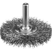 ЗУБР 50 мм, витая, стальная проволока 0.3 мм, щетка дисковая для дрели, Профессионал (35198-050)