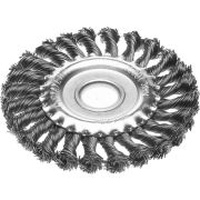 STAYER 125 мм, жгутированная стальная проволока 0.5 мм, щетка дисковая для УШМ, Professional (35120-125)
