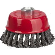 STAYER 65 мм, жгутированная стальная проволока 0.5 мм, чашечная щетка-крацовка для УШМ, Professional (35128-065)